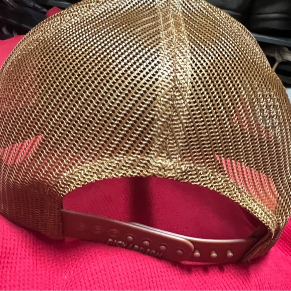 COPY - NWT- Leather patched farm branded from our longhorns trucker cap! Unisex - Picture 5 of 7